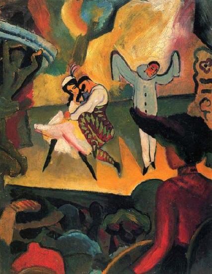 August Macke Russisches Ballett (I) oil painting image